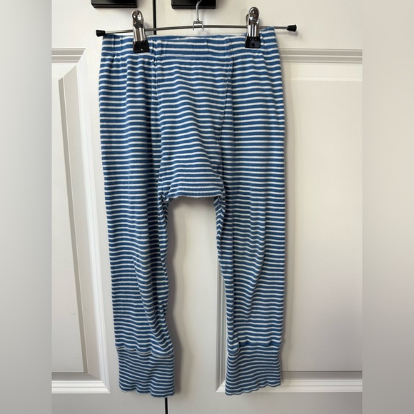 Kate Quinn Ribbed Blue and White Striped Panda Pants (Size 6) - Picture 1 of 3